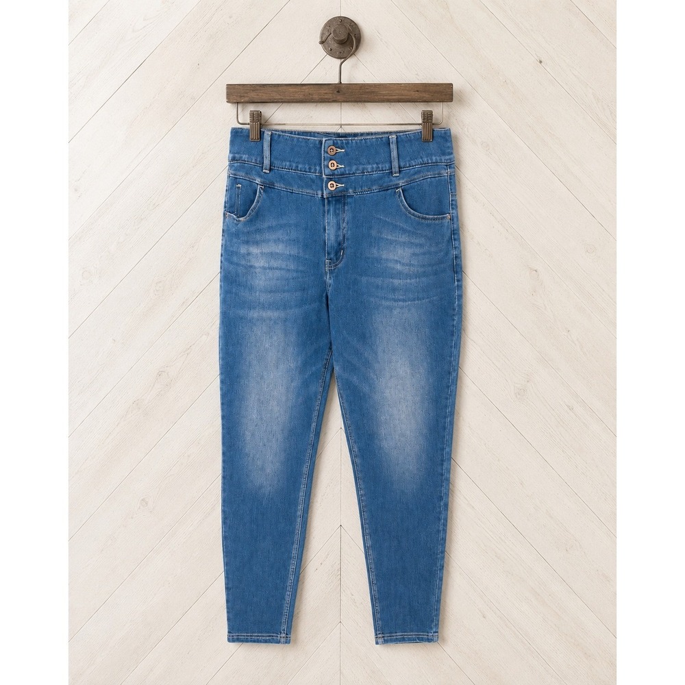 Halara Women's Blue High Waist Stretch Denim Jeans XL